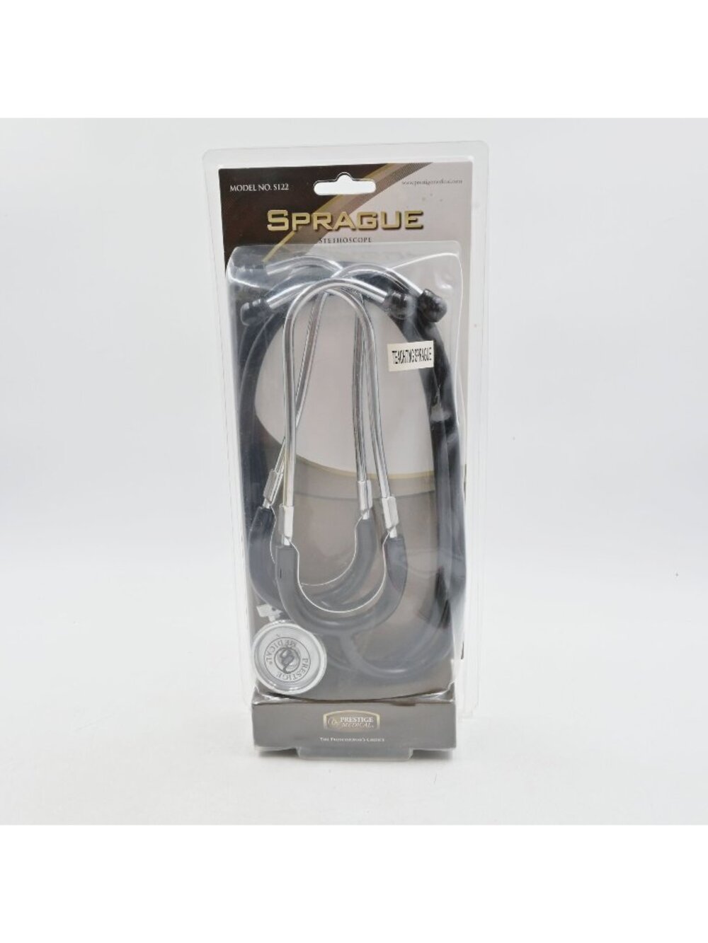 Prestige Medical Sprague Teaching Stethoscope Model S122-T Dual Head Black New